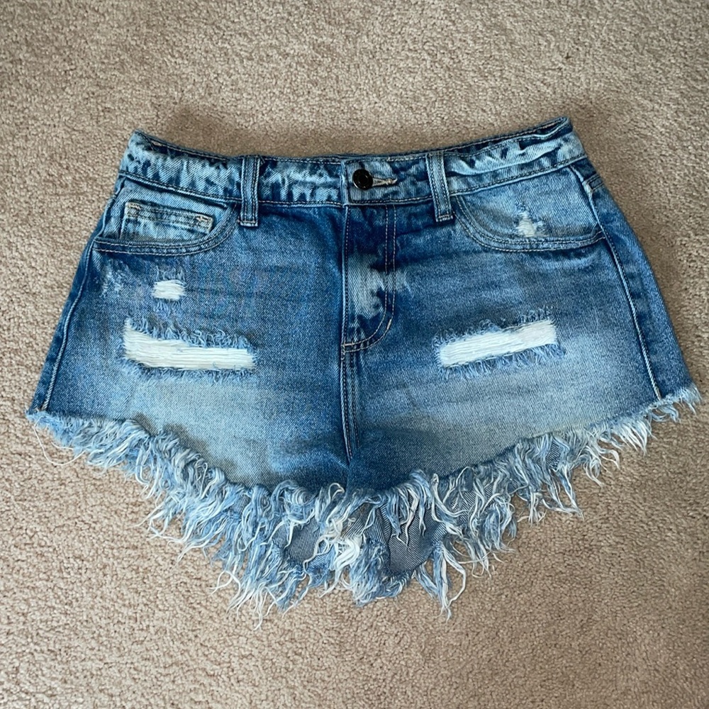Blue Denim Shorts